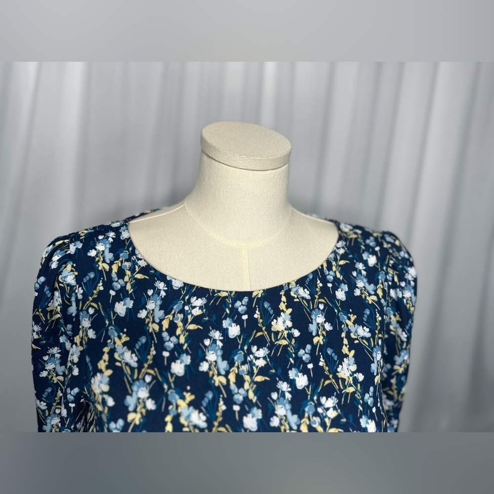 Maison Tara Floral Round Neck Women's Dress (718) - Picture 7 of 17